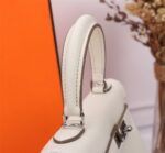 Hermès Kelly  Calf Sliver hardware Milkshake white size: 25cm - Image 4