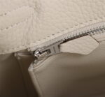 Hermès Kelly  Calf Sliver hardware Milkshake white size: 25cm - Image 5