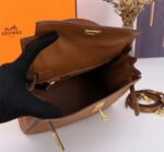 Hermès Kelly  Calf Gold hardware Golden brown size: 25cm - Image 10
