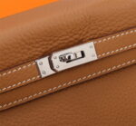 Hermès Kelly Calf Sliver hardware Golden brown size: 25 - Image 2