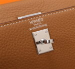 Hermès Kelly Calf Sliver hardware Golden brown size: 25 - Image 7