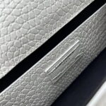 YSL Kat crocodile chain strap shoulder bag with gold hardware 7219 white size: 20*14*5cm/24*15*6cm - Image 9