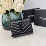 YSL SLP short round zipper money clip wallet 1890 size:12*10*3CM - Image 3
