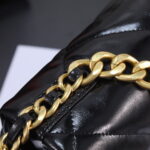 Chanel black oil wax leather Chain crossbody bag Size：26cm - Image 5