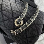 Chanel denim Shoulder bag Do old paint size: 42*27*15 CM - Image 7