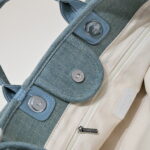 Chanel new beach bag denim bag Blue with little wallet size: 48*38*30*14cm - Image 9