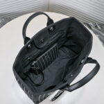 Chanel new beach bag denim bag Black with little wallet size: 48*38*30*14cm - Image 8