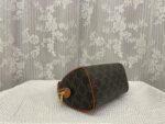 CELINE Leather Boston bag TRIOMPHE CANVAS yellowish-brown 3116 Size:19.5*14*7.5 cm - Image 5