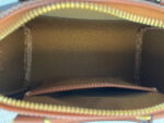 CELINE Leather Boston bag TRIOMPHE CANVAS yellowish-brown 3116 Size:19.5*14*7.5 cm - Image 8