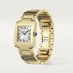 Cartier / TANK FRANÇAISE WATCH Tank Française watch, medium model, quartz movement. Case in 18K yellow gold (750/1000). Ref. WGTA0113 - Image 4