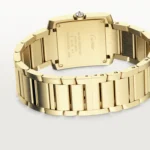 Cartier / TANK FRANÇAISE WATCH Tank Française watch, medium model, quartz movement. Case and faceted crown in 18K yellow gold (750/1000)Ref. WJTA0040 - Image 6