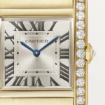 Cartier / TANK FRANÇAISE WATCH Tank Française watch, medium model, quartz movement. Case and faceted crown in 18K yellow gold (750/1000)Ref. WJTA0040 - Image 2