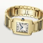 Cartier / TANK FRANÇAISE WATCH Tank Française watch, medium model, quartz movement. Case in 18K yellow gold (750/1000). Ref. WGTA0113 - Image 5