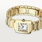 Cartier / TANK FRANÇAISE WATCH Tank Française watch, small model, quartz movement. Case in 18K yellow gold (750/1000). Ref. WGTA0114 - Image 5