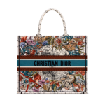 DIOR / LARGE DIOR BOOK TOTE Latte Multicolor Dior Zodiac Embroidery (42 x 35 x 18.5 cm)  M1286ZRHP_M941