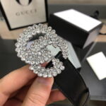 Gucci Crystal diamond buckle belt - Image 5
