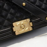 Chanel Lamb skin chain crossbody bag with gold hardware size: 25*15*9cm - Image 4