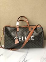 CELINE new travel bag leather Black 8029 size: 50 * 28* 22.5cm - Image 5