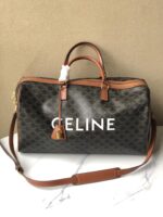 CELINE new travel bag leather Black 8029 size: 50 * 28* 22.5cm