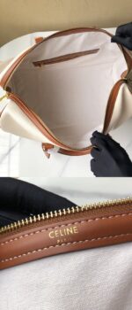 CELINE new travel bag canvas White 8029 size: 50 * 28* 22.5cm - Image 9