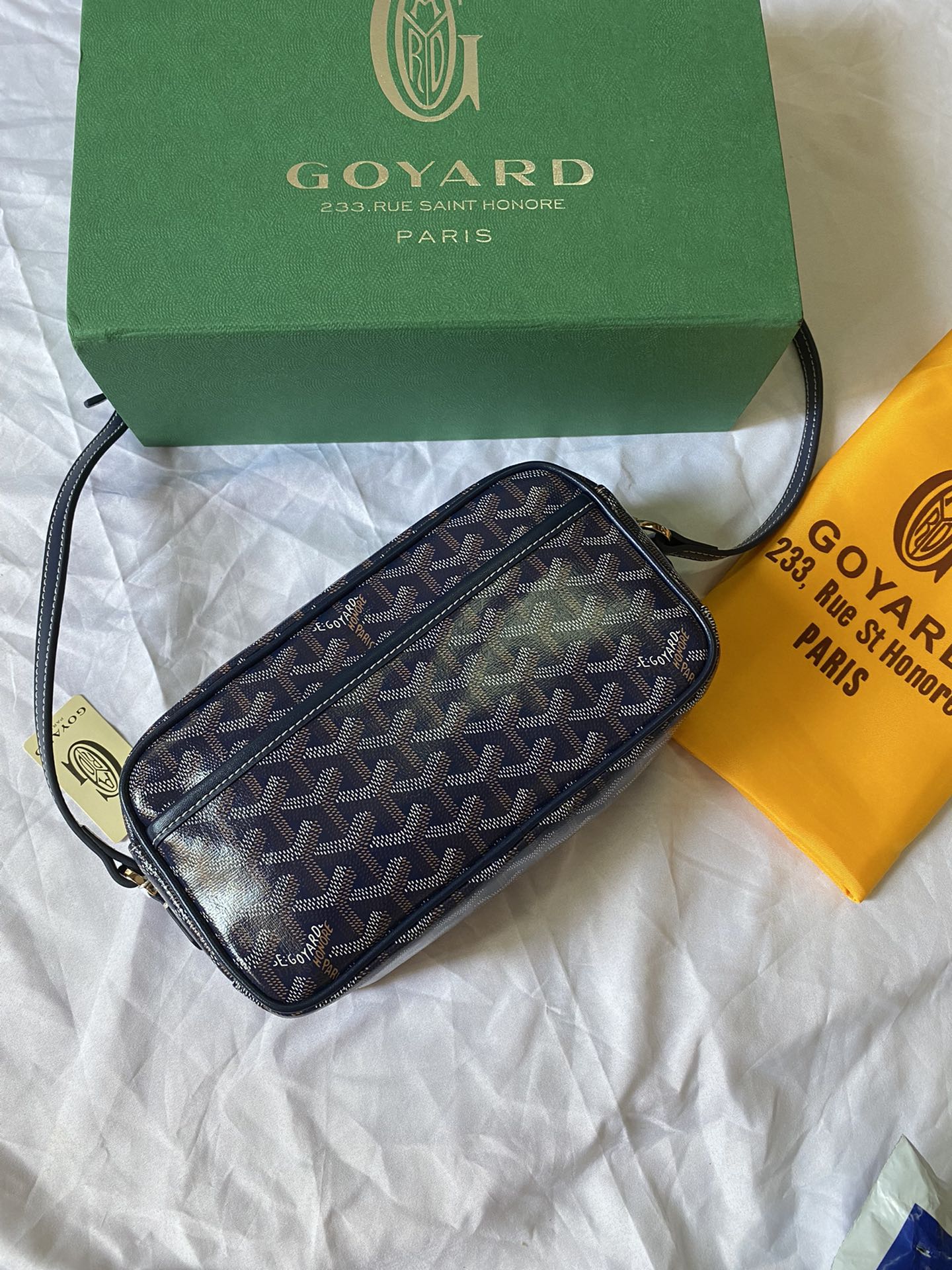 i1639359108_3490_0.jpg Goyard mini Camera bag Blue size:23*8*14cm - Image 1