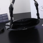 Prada Ss21 Hobo BlingBling 8801 black size: 22*18*5cm - Image 6
