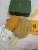 Goyard Goyardine Shell bag Yellow Size: 26*18*8cm - Image 6