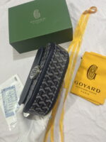 Goyard Goyardine Shell bag navy blue Size: 26*18*8cm - Image 3