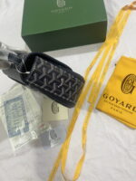 Goyard Goyardine Shell bag navy blue Size: 26*18*8cm - Image 5