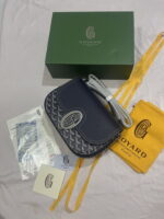 Goyard Goyardine Shell bag navy blue Size: 26*18*8cm - Image 2