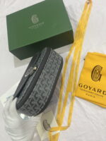 Goyard Goyardine Shell bag navy blue Size: 26*18*8cm - Image 9