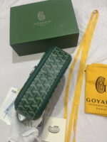 Goyard Goyardine Shell bag Green Size: 26*18*8cm - Image 7
