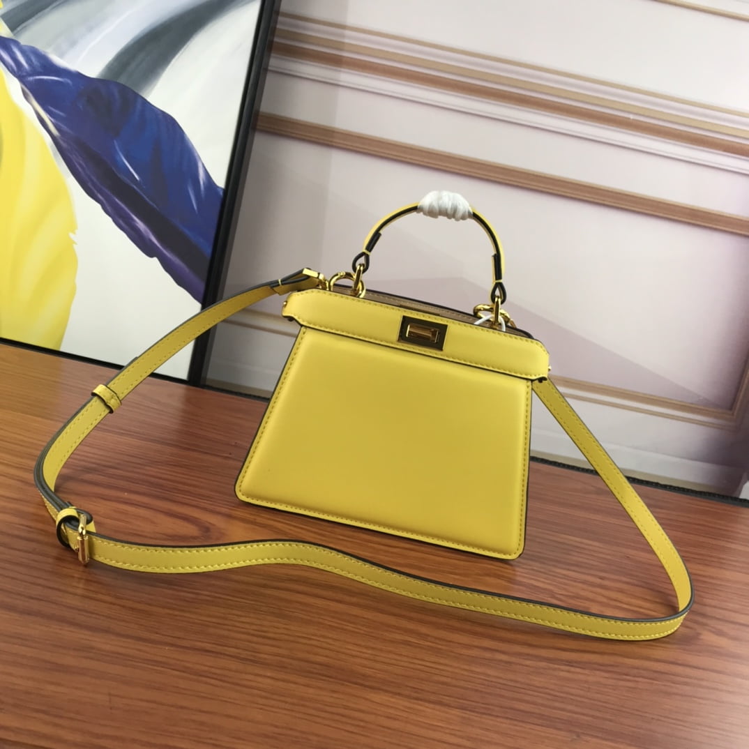 i1655795071_7250_4.jpg FENDI PeekaboolseeuPetite 0778 Yellow size: 20*15.5*11CM - Image 1
