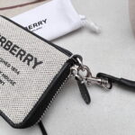 Burberry Logo-printed leather zipper money clip wallet size: 11 * 8.5cm - Image 2