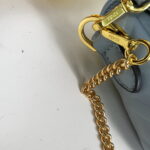 FENDI BAGUETTE Mini Chain Strap Light Blue Handbag Size: 4*18*11cm - Image 6