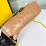 FENDI BAGUETTE Mini Chain Strap Earthy yellow Handbag Size: 4*18*11cm - Image 4