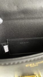 CELINE Arc de Triomphe Black with Chain 8067 size: 22 X 13.5 X 6cm - Image 8