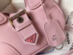 Prada leather Underarm bag pink 1BA381 size: 22.5cm - Image 5