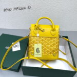 Goyard goyardalpin mini backpack yellow Size: 8.5*18.5*21.5cm - Image 6