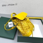 Goyard goyardalpin mini backpack yellow Size: 8.5*18.5*21.5cm - Image 9