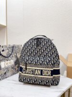 Dior Book Tote backpack blue size: 33*40*12cm - Image 4