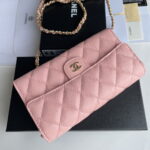 Chanel chain crossbody bag Cowhide with diamond lattice caviar Pink A50076 size: 18*10.5*3.5cm - Image 7