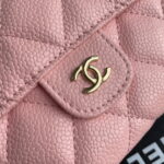 Chanel chain crossbody bag Cowhide with diamond lattice caviar Pink A50076 size: 18*10.5*3.5cm - Image 8