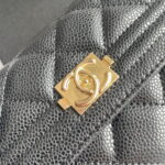 Chanel Cowhide with caviar Clutch bag with gold and sliver hardware size: 19*10cm - Image 2