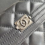 Chanel sheepskin Clutch bag with sliver hardware size: 19*10cm - Image 4
