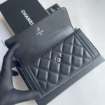 Chanel sheepskin Clutch bag with sliver hardware size: 19*10cm - Image 2
