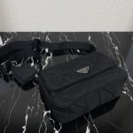 Prada Re-Nylon Three-piece set 1BD290 Shoulder bag black size: 24cmx*17.5cm*8.5cm - Image 6