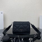 Prada Re-Nylon Three-piece set 1BD290 Shoulder bag black size: 24cmx*17.5cm*8.5cm