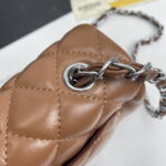 Chanel cf Square Fat 1115 sheepskin leather orange size: 18*14*7cm - Image 6