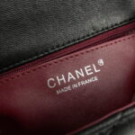 Chanel cf Square Fat 1115 sheepskin leather black size: 18*14*7cm - Image 4